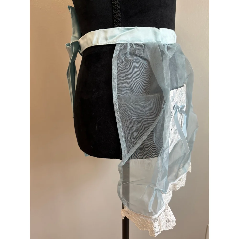 Vintage Baby Blue Hostess Apron